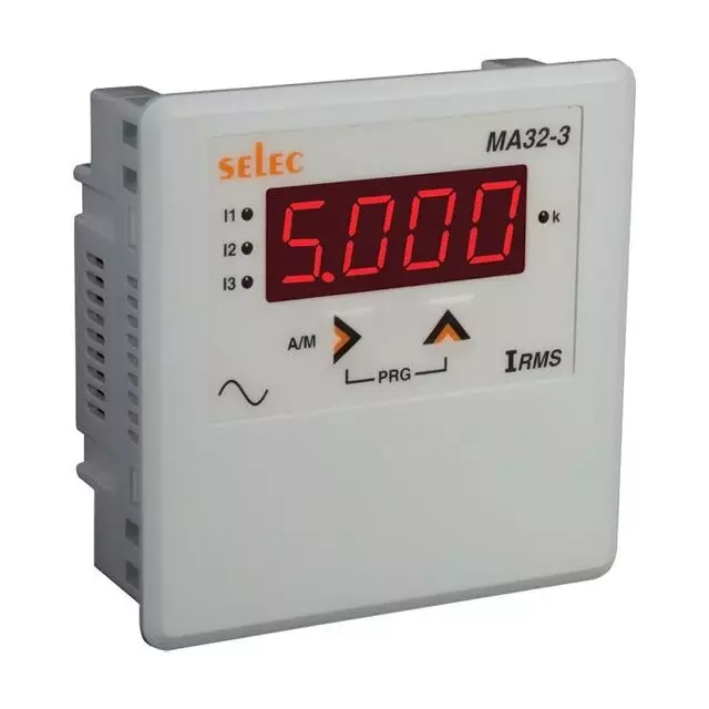 Selec Digital Ammeter with LED Display, Auxiliary Supply of 40 to 300V AC/ DC