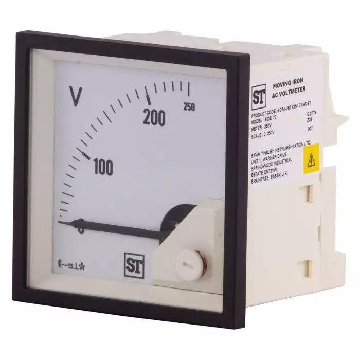 Sifam Tinsley Sigma Series Analogue Voltmeter AC, 68 x 68 mm, EQ74-V67X2N1CAW0ST