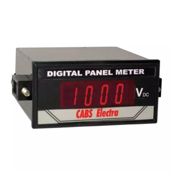 Metravi Single Phase AC Voltmeter 64 mm (3-1/2 inch) Digits Red LED Display Size 96 x 48 mm, CE-0102V