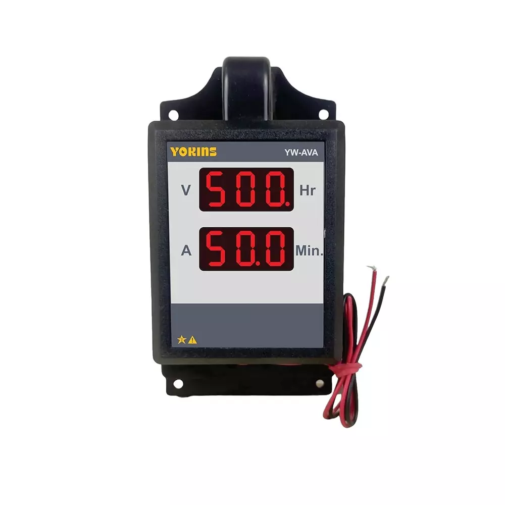 Yokins Economy Series Digital Volt, Ampere & Hour Meter 90 – 500 V AC Dual Line LED Digital Display 1.0 – 80 A, YW-AVA