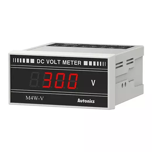 Autonics Digital Voltmeter 3½-Digit 7-Segment LED 300 ms Sampling Cycle DC300V, M4W-DV-5