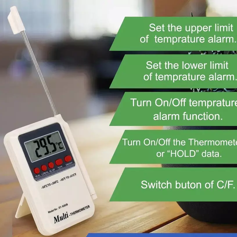 Precise Multi Stem Type Thermometer (Temp Range -50° to +300°C)