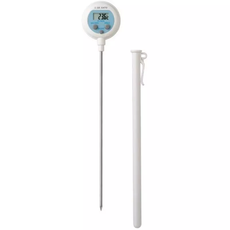 SATO KEIRYOKI Waterproof Digital Thermometer -50.0 to 250.0 ℃ Measuring Range, PC-9220