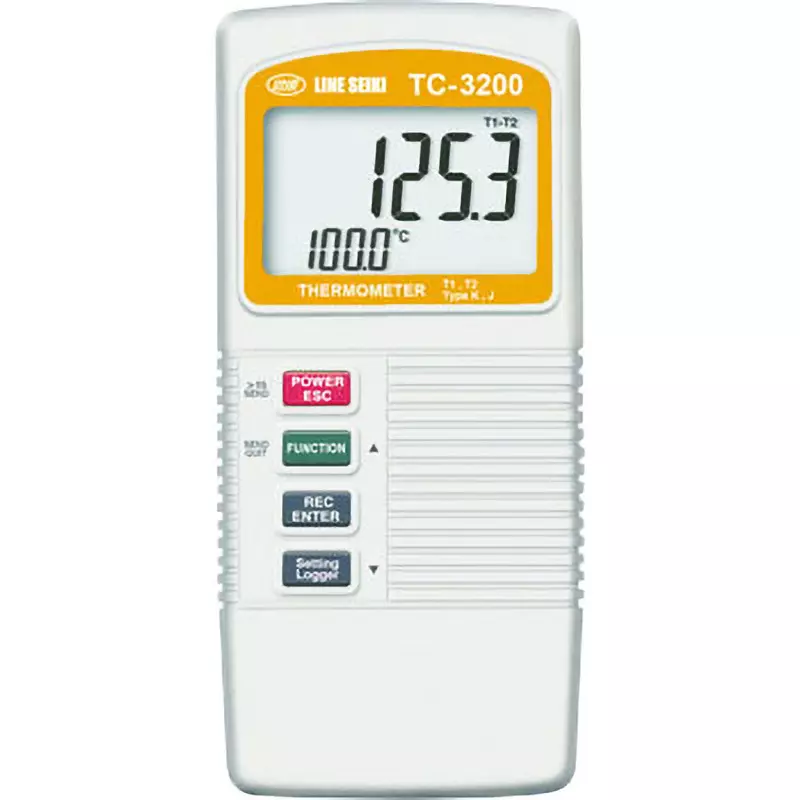 LINE SEIKI Digital Thermometer K：-199.9 to 1300.0, J：-199.9 to 1100.0 Temperature Range, TC-3200