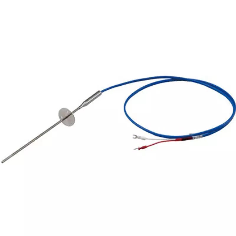 Azbil Platinum Resistance Thermometer Simple Flange 200 mm Shealth 3.2 Outer Dia, YYE3K32200L20A00