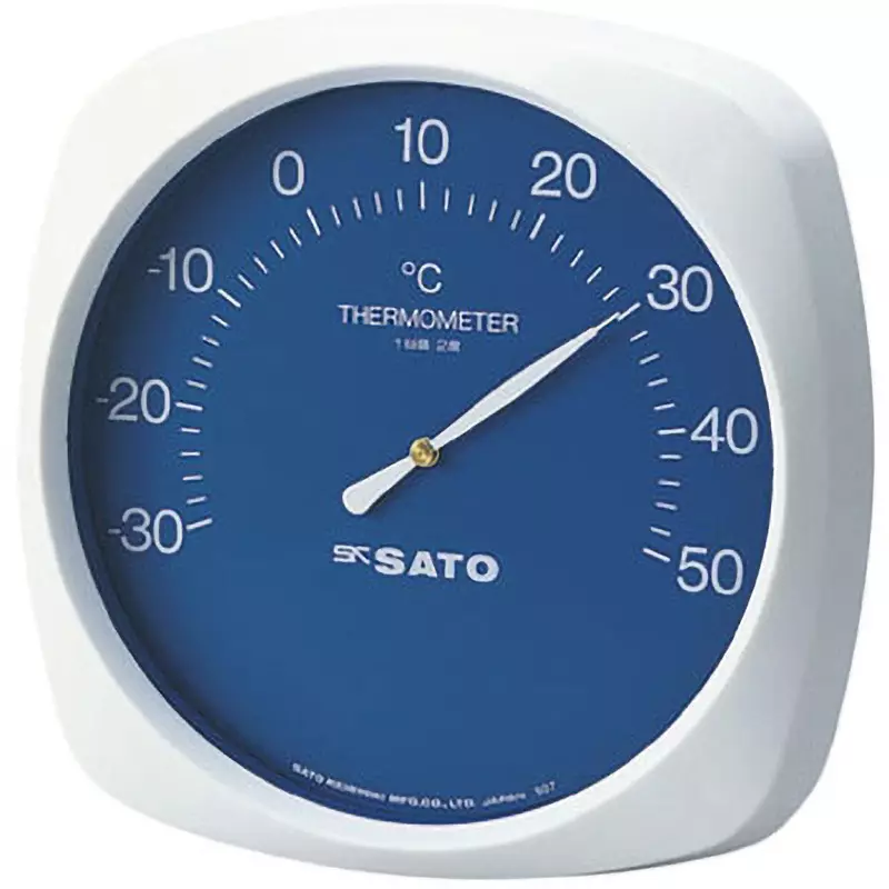 SATO KEIRYOKI Thermometer -30 to 50 ℃ Measuring Range, T-200(1010-00)