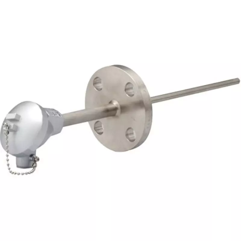 Azbil Platinum Resistance Thermometer Flange Type 350 mm Protective Tube Length, YYK3PM80350B2R0D