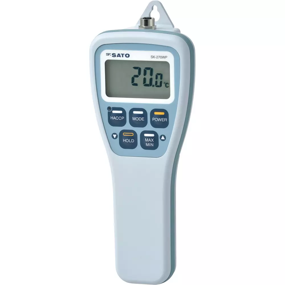 SATO KEIRYOKI Waterproof Digital Thermometer -40.0 to 40.0 ℃ Measuring Range, SK-270WP (with S270WP-06)