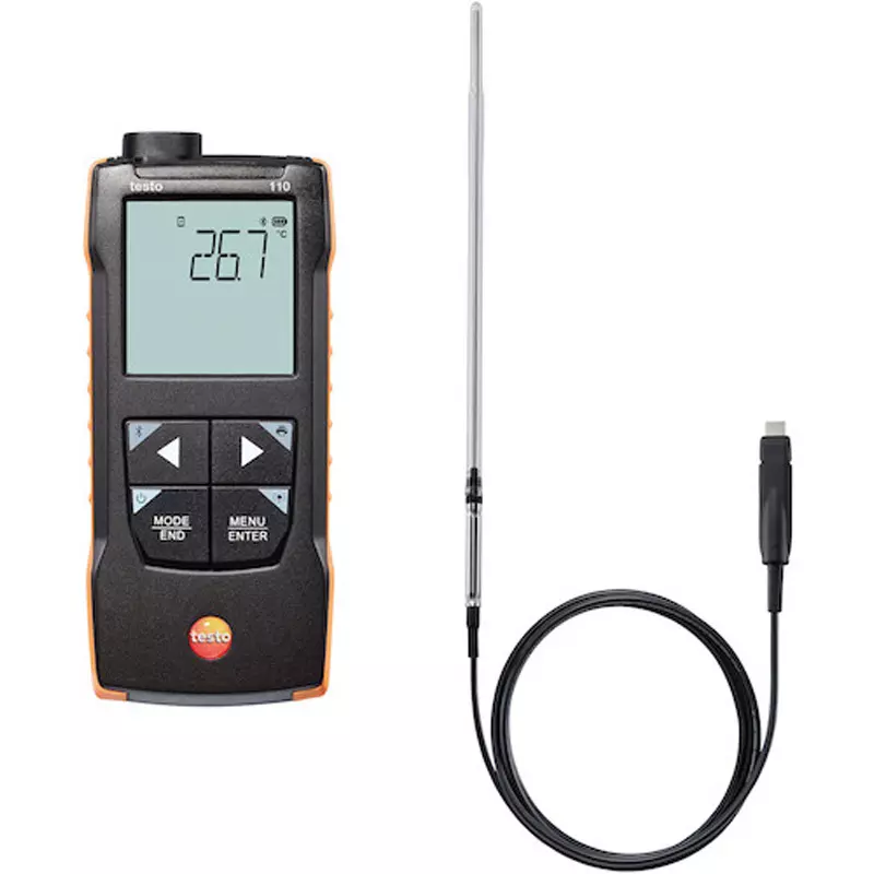 Testo Thermometer Set 60 mm Length, TESTO 110 LABORATORY SET