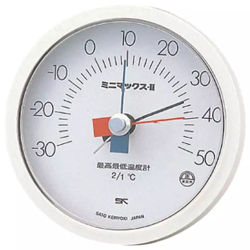 SATO KEIRYOKI Thermometer -30 to +50 ℃ Measuring Range, 7310-00