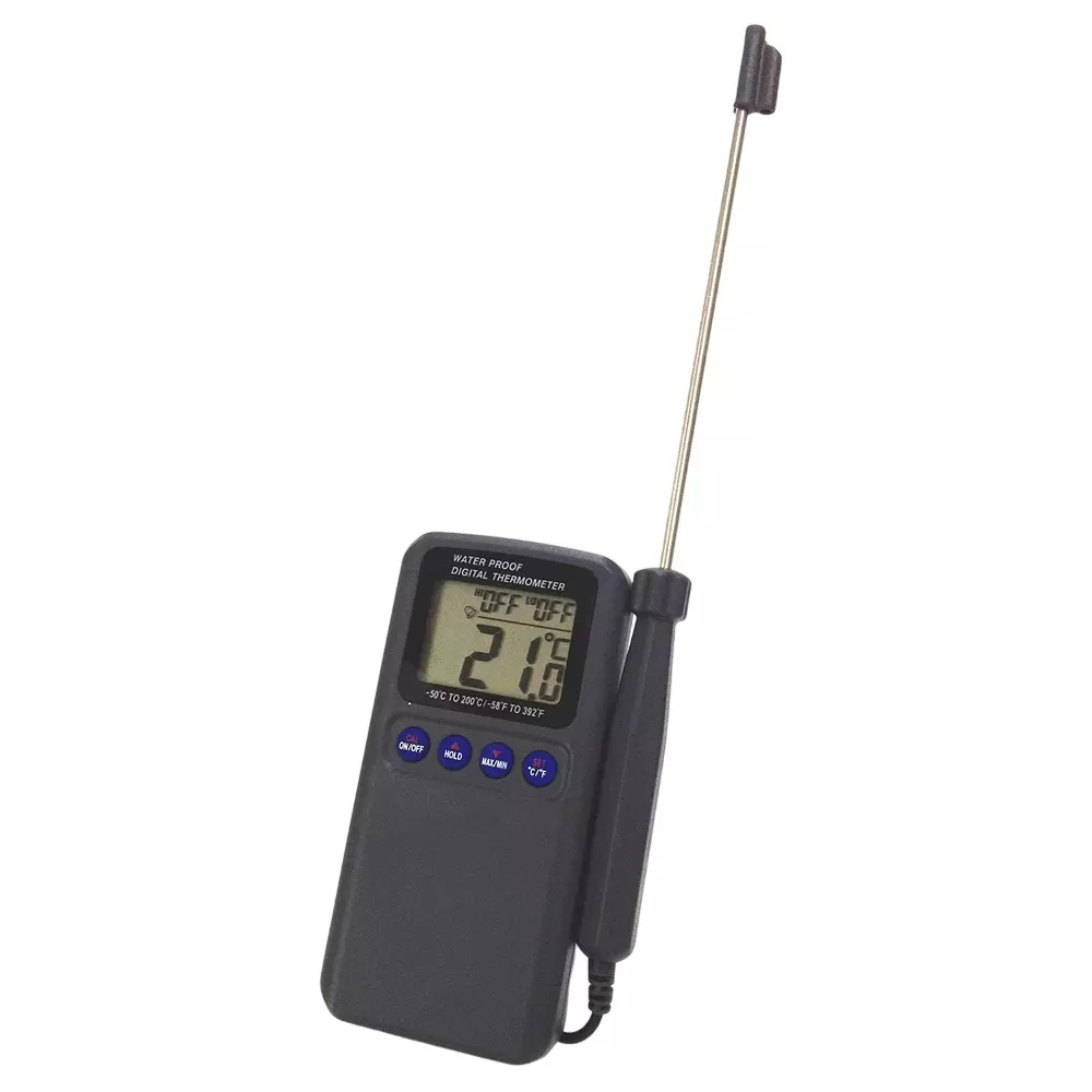 Mother Tool Waterproof Digital Thermometer AAA batteries (1.5 x2) Input Power -50 to 300 ℃ Measuring Range, MT-861