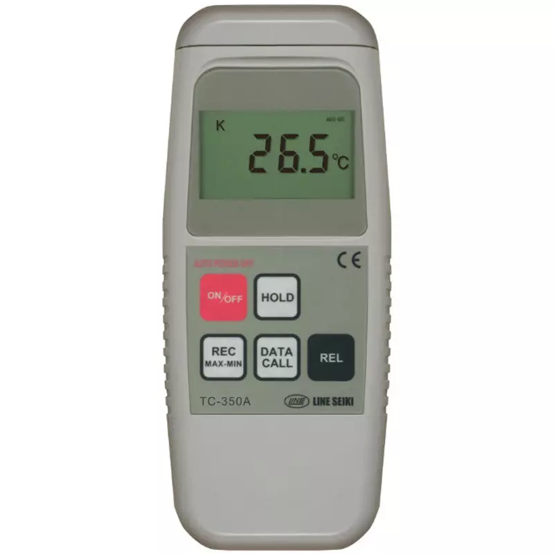 LINE SEIKI Digital Thermometer 0.5 Measurement Cycle 1000.0 Cable Length 1.0 No. of Inputs, TC-350A+KF-16A