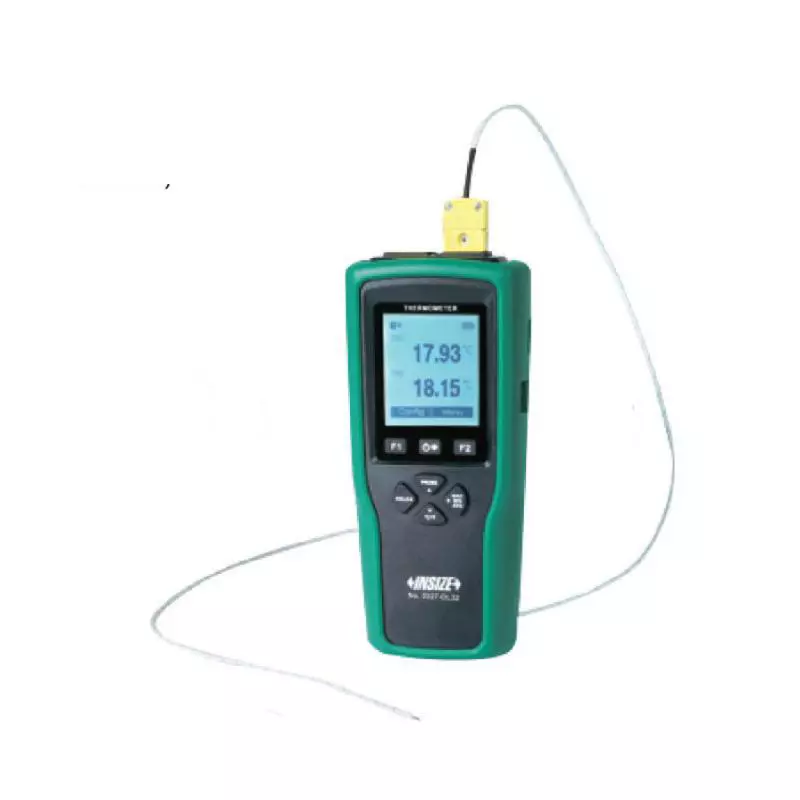 Insize Thermocouple Thermometer Record Type 1 Channel ±0.3% to ±0.72% °F Temperature Accuracy and 0.02°F Resolution, 0327-DL31