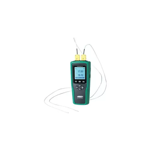 Insize Thermocouple Thermometer Record Type 1 Channel ±0.3% to ±0.72% °F Temperature Accuracy and 0.02°F Resolution, 0327-DL32