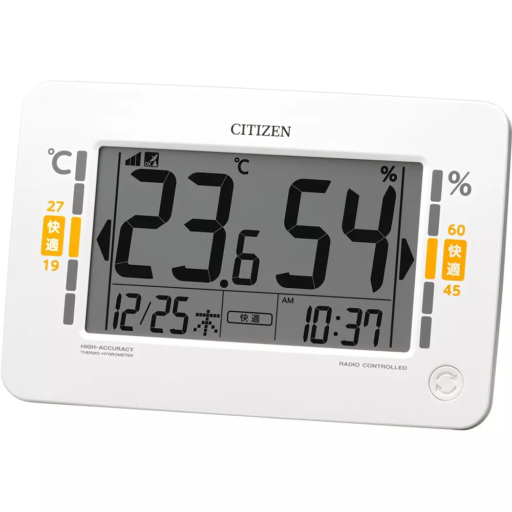 Citizen Digital Thermometer ±1 ℃ Temperature Measurement Accuracy ±3 %RH Measurement Accuracy, 8RZ240-003