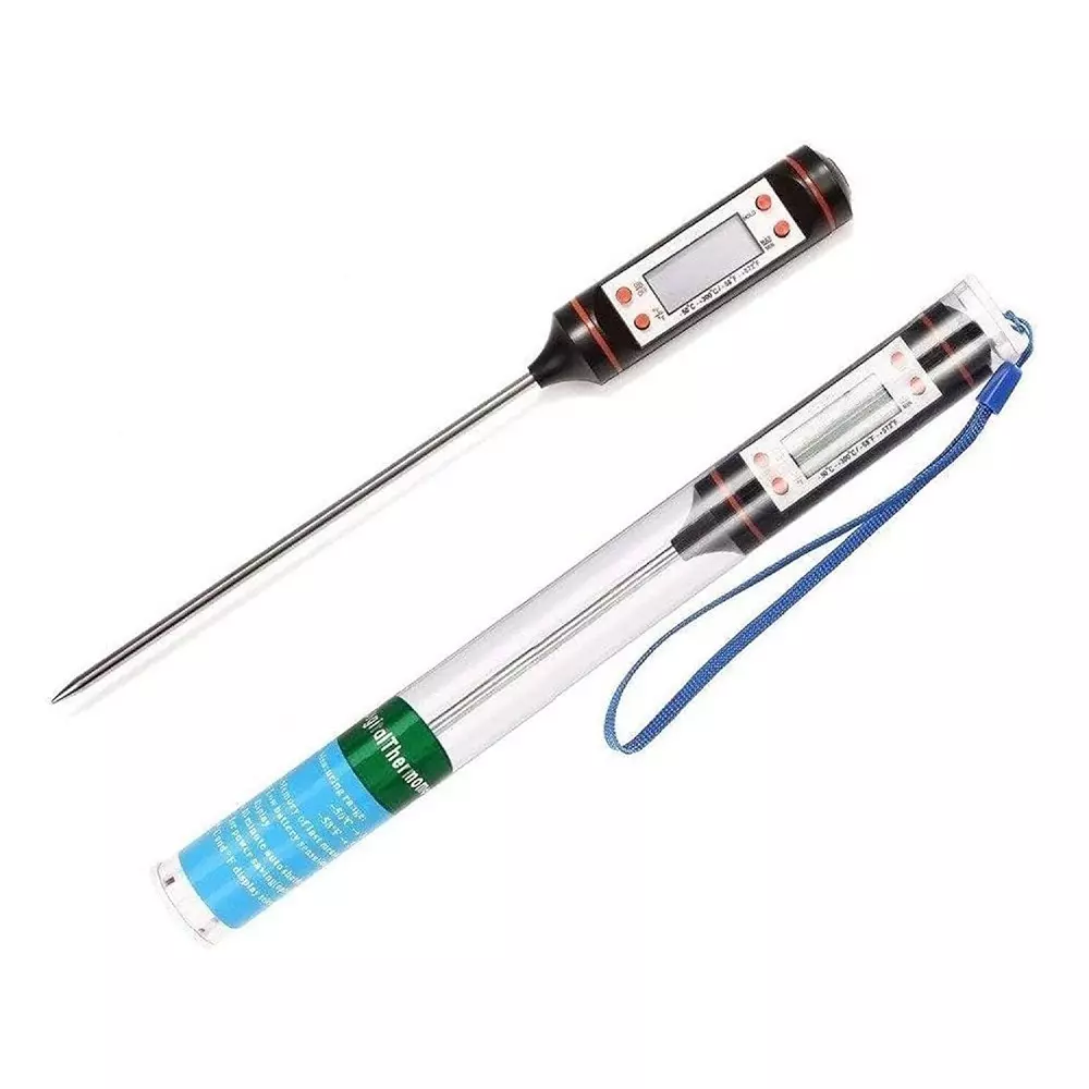 HSETIN Digital Food Thermometer with -50°C to 300°C Temperature Range and 0.1 °C Resolution, TP-101-2 (Pack of 2)