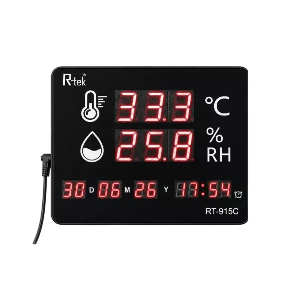 R-Tek Digital Hygrometer with Battery -40°C to +80°C Temperature Range, RT-915C