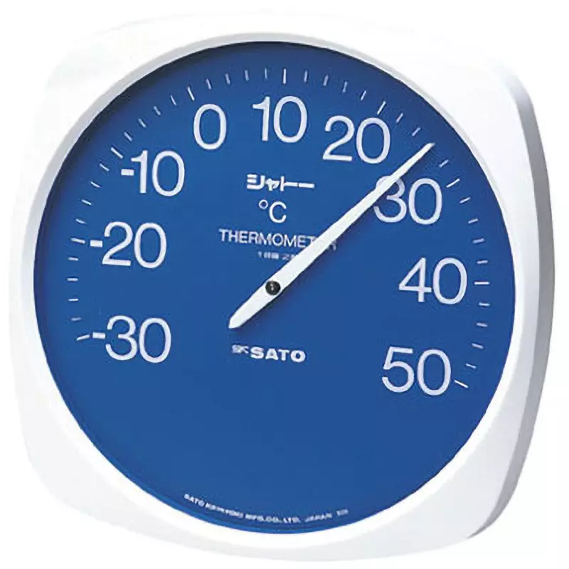 SATO KEIRYOKI Thermometer -30 to 50 ℃ Measuring Range, T-300(1012-00)