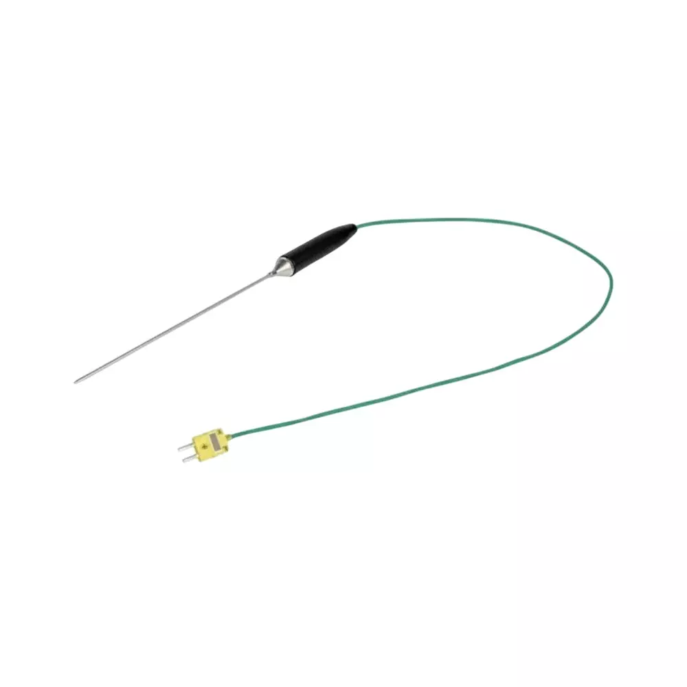 Insize K-Type Handheld Armored Thermocouple 316L Stainless Steel Round, 3x250 mm Sensor and Teflon Load Material, 0709-HAK04