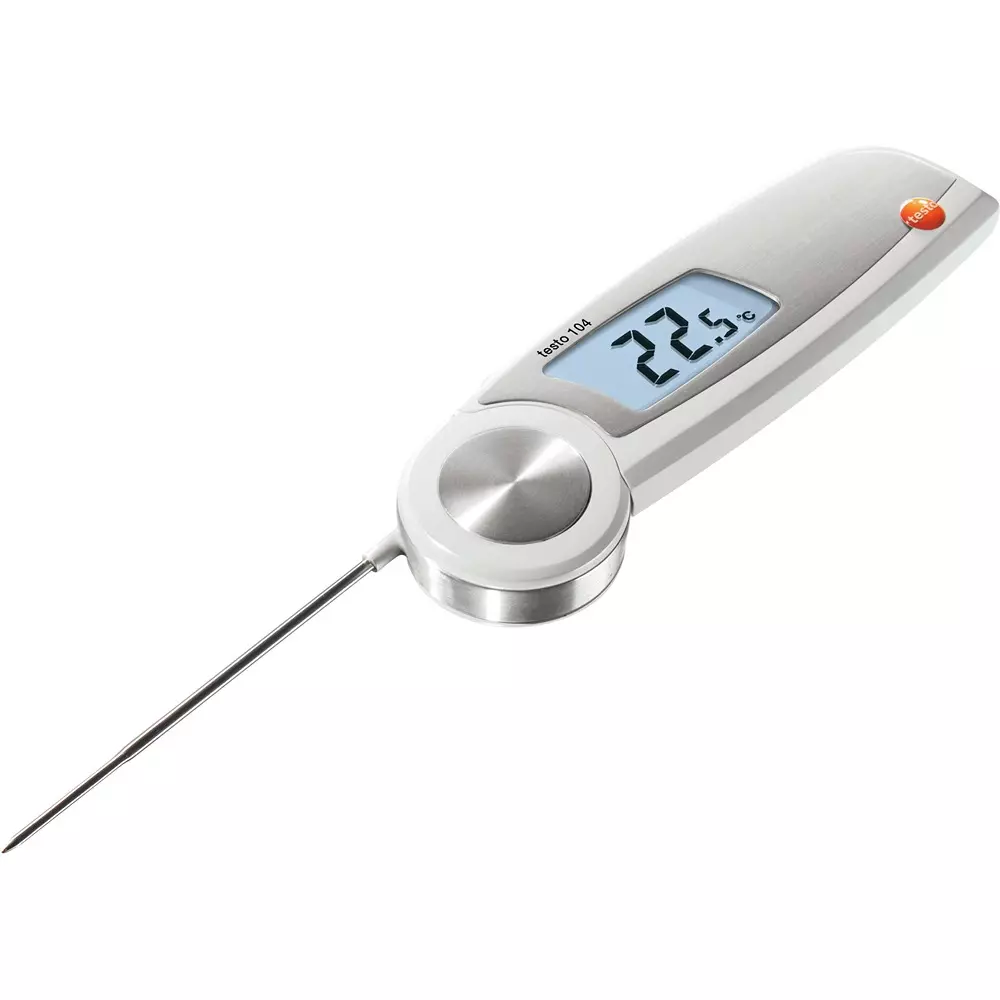 Testo Folding Thermometer -50 to +250 ℃ Measuring Range Digital Temperature Display waterproof, 0563 0104 08