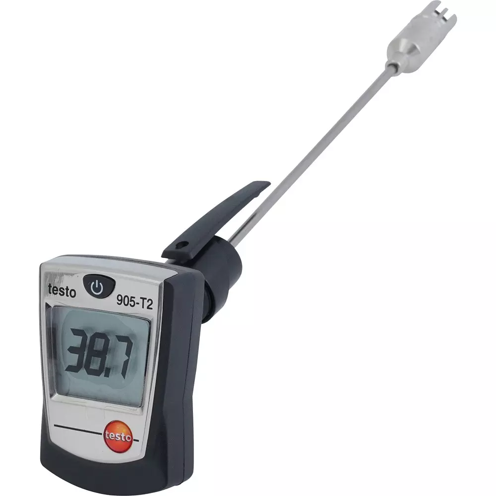 Testo Surface Thermometer ± (1 ℃ to ℃ -50%), ± 1 measured value (other range) Accuracy 0.1 ℃ Resolution, 0560 9056 08