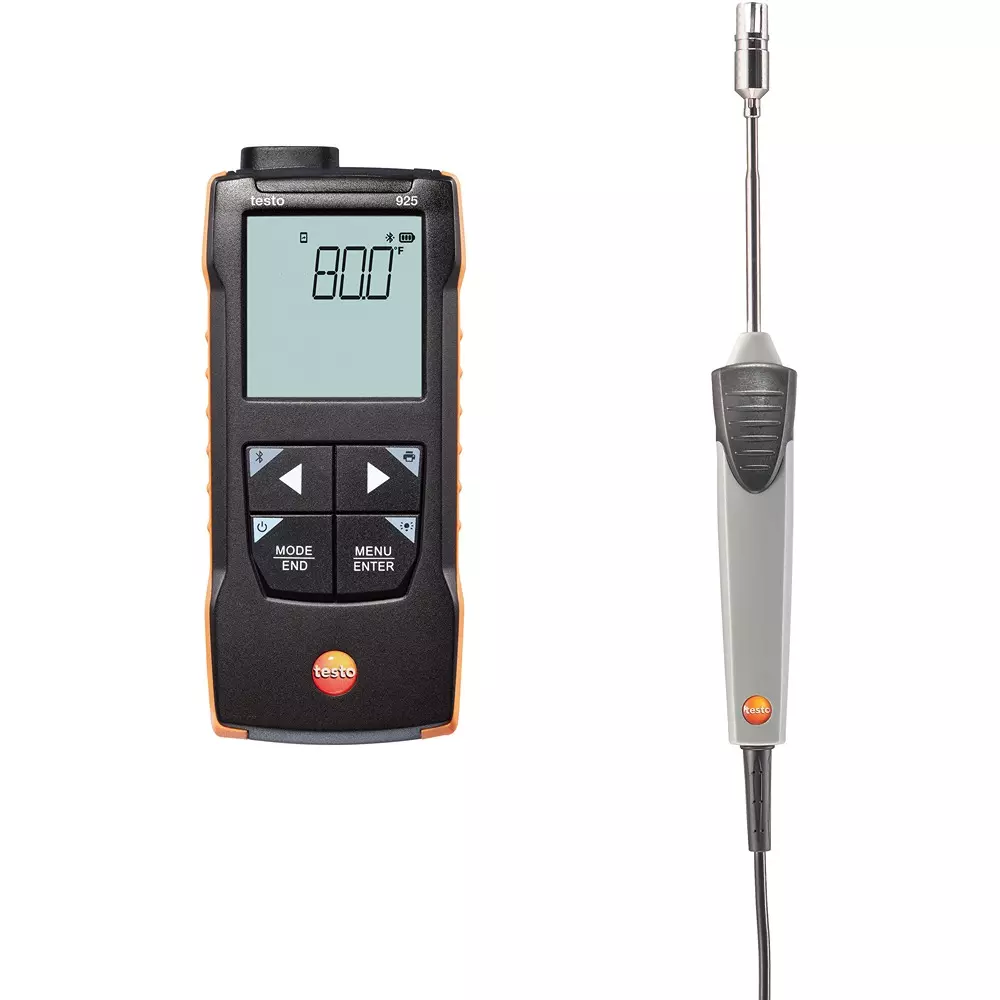 Testo Thermometer Set Minimum: 0.1°C Temperature Display, TESTO 925 SURFACE SET