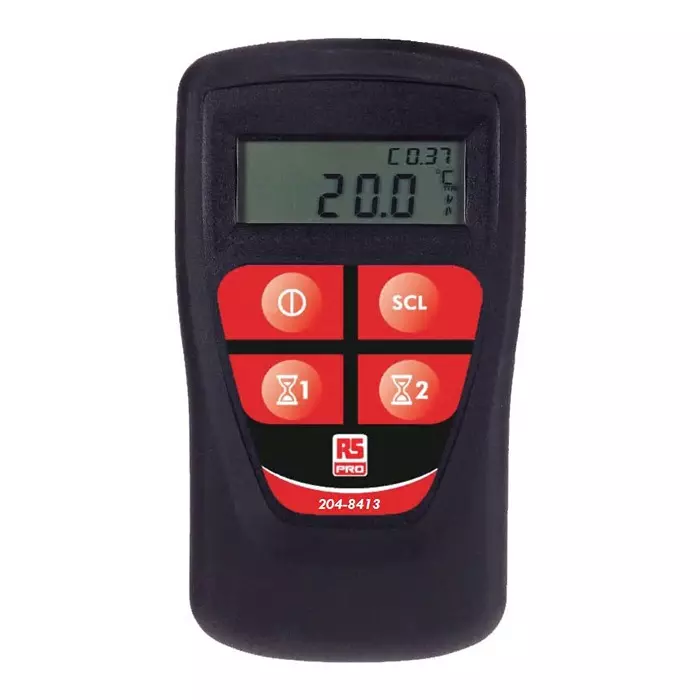 RS Pro Legionella Digital Thermometer for Environmental Use K T Probe 1 Input(s) +1372 °C Max ±0.2 °C (±0.1%)