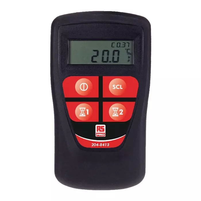RS Pro Legionella Digital Thermometer for Environmental Use K T Probe 1 Input(s) +1372 °C Max ±0.2 °C (±0.1%)