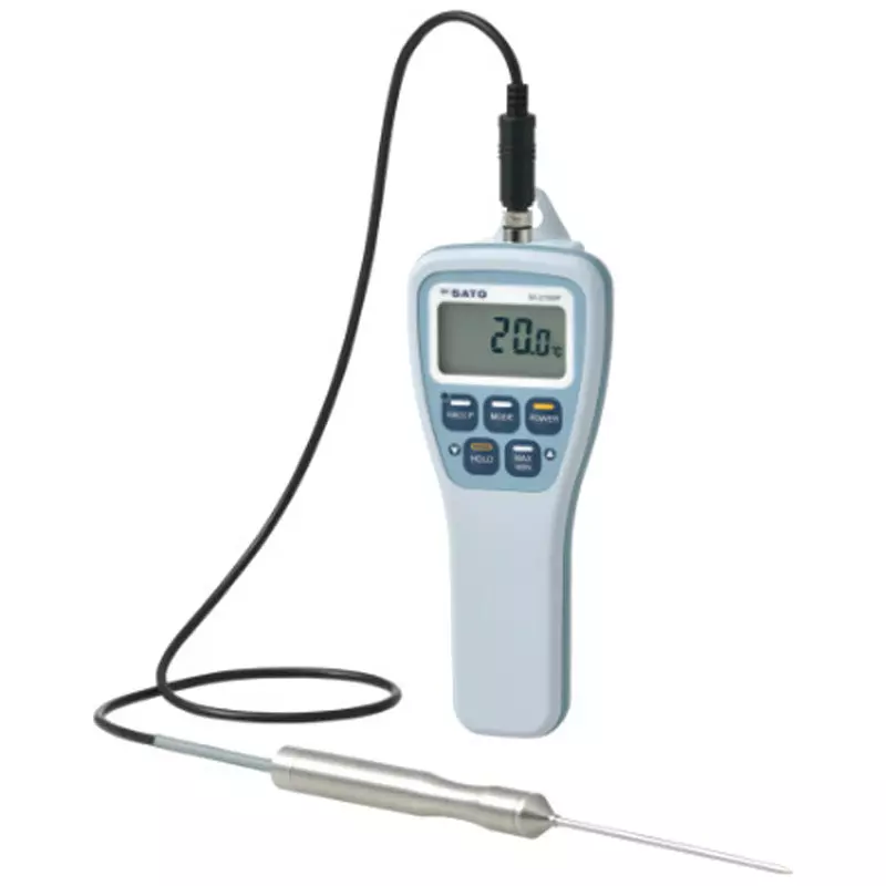SATO KEIRYOKI Waterproof Digital Thermometer AAA alkaline batteries x 2 Power Supply, SK-270WP