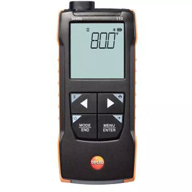 Testo Thermometer Case, dry cell, shipping inspection report Included Components 0.1℃ Resolution, 0563 0110