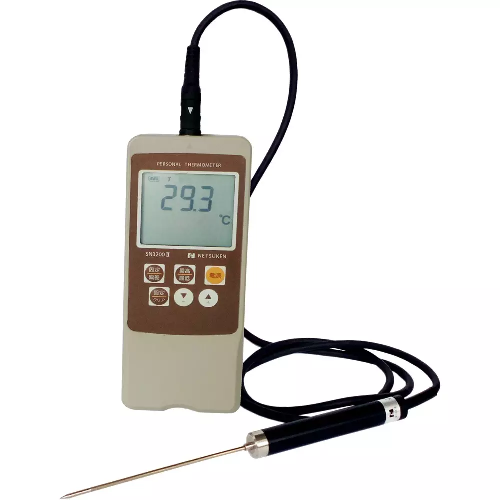 NETSUKEN Digital Thermometer AA batteries +: + 2 Power Supply, SN-3200Ⅱ-K