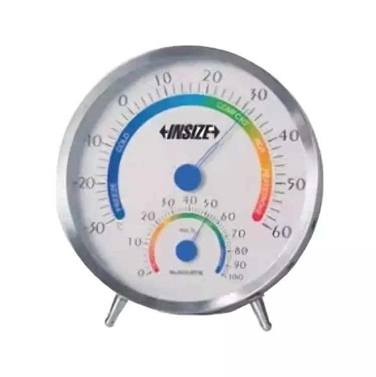 Insize Mechanical Temperature and Humidity Meter -30°C to 60°C Temperature Range and ±0.2°C Accuracy, 0332-MT36