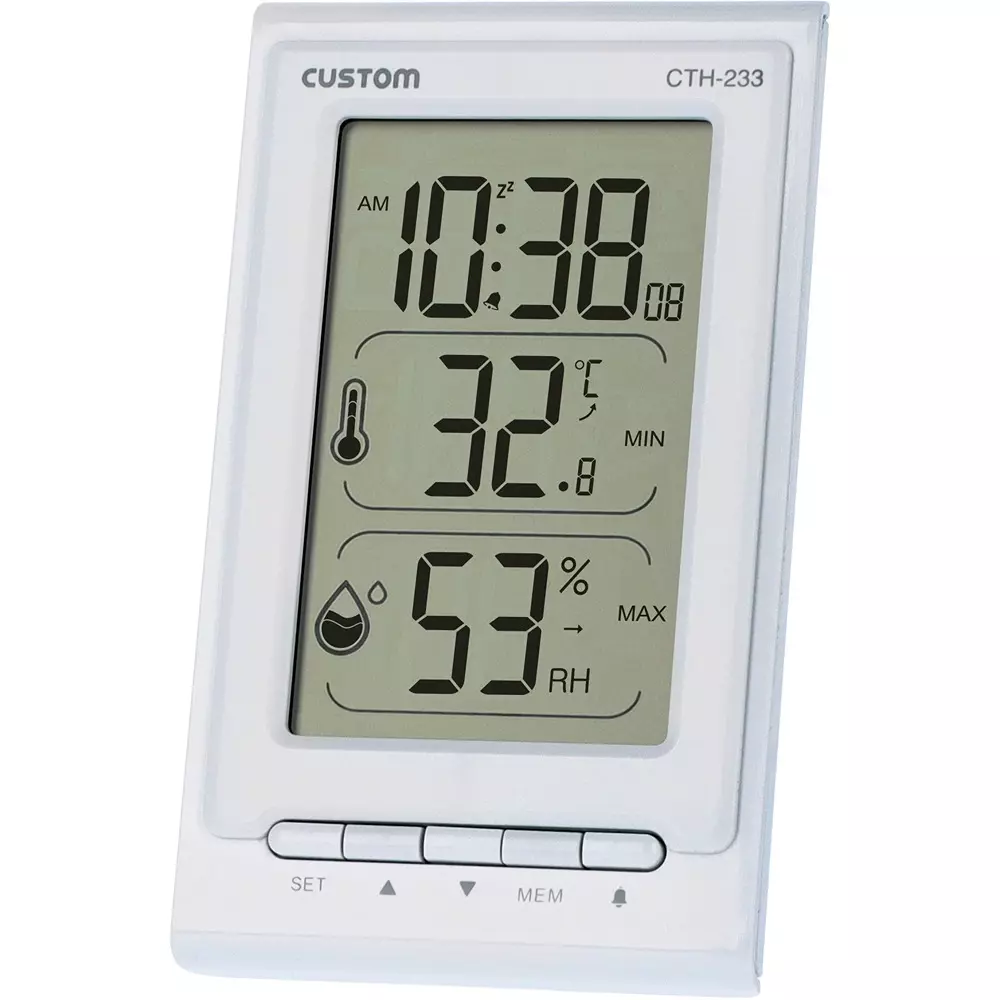 CUSTOM Digital Thermohygrometer 2 xAAA batteries Power Supply 0.1 ℃ Resolution 1.0 %RH resolution, CTH-233