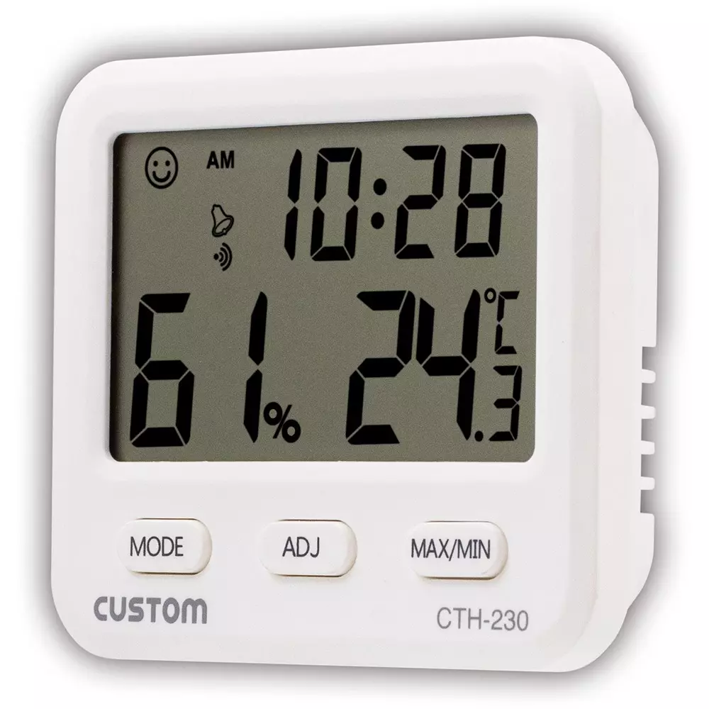 CUSTOM Temperature And Humidity Meter AAA batteryx1 Power Supply 0.1 ℃ Resolution 1.0 %RH resolution, CTH-230