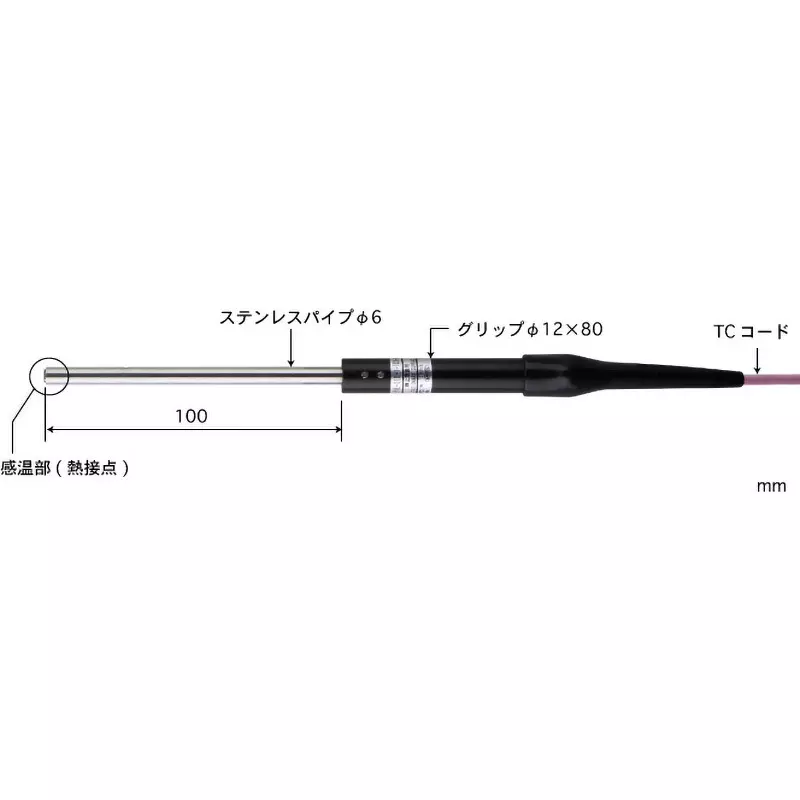 Anritsu Temperature Sensor Type K Thermocouple -50 to 400℃ Range, CS-21K-010-1-TC1-ASP