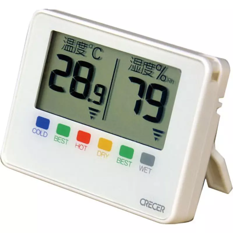 CRECER Digital Thermo-Hygrometer ABS resin Material, CR-1500W