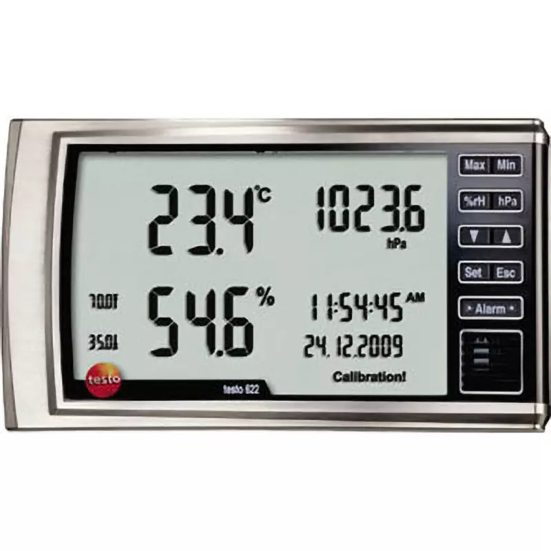 Testo Tabletop Thermo-Hygro-Barometer [Absolute pressure] 300 to 1200 hPa Measurement Range 0.1 ℃ Resolution, 0560 6220