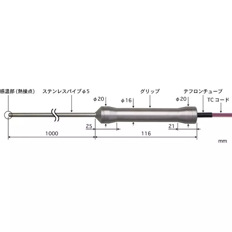 Anritsu Temperature Sensor -200 to 300℃ Range, BC-51K-100-TC1-ASPC