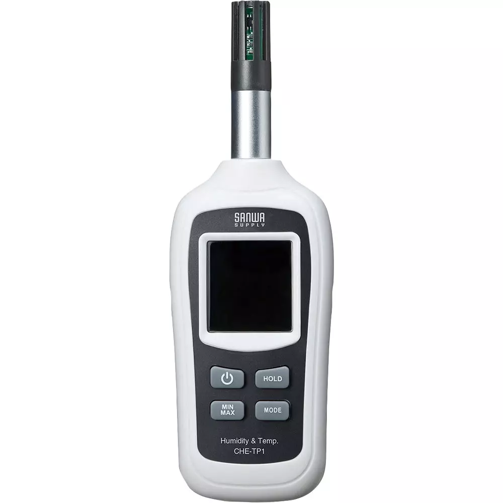 SANWA SUPPLY Digital Thermo-Hygrometer Humidity: ±3.0% (45-75%), ±4.5% (otherwise), Temperature: ±1.0℃, Dew point, CHE-TP1