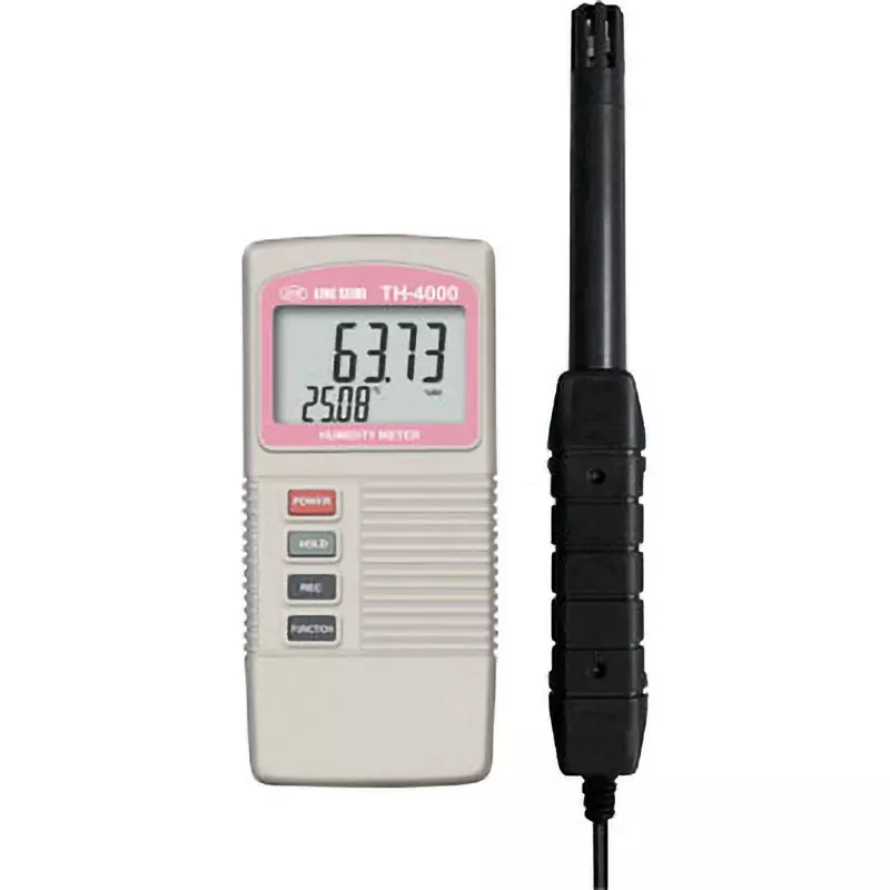 LINE SEIKI Digital Thermo-Hygrometer Stacked 9 V batteriesx1 (included) Power Supply 1 Cable Length, TH-4000