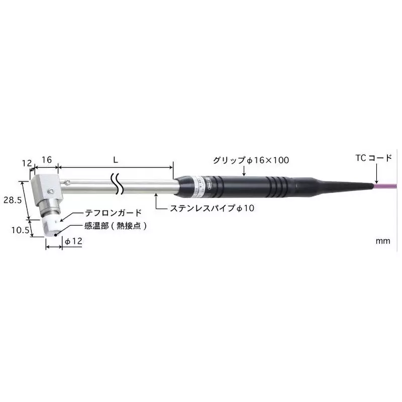 Anritsu Temperature Sensor Type E Thermocouple -50 to 300℃ Range, AX-314E-03-1-TC1-ASP