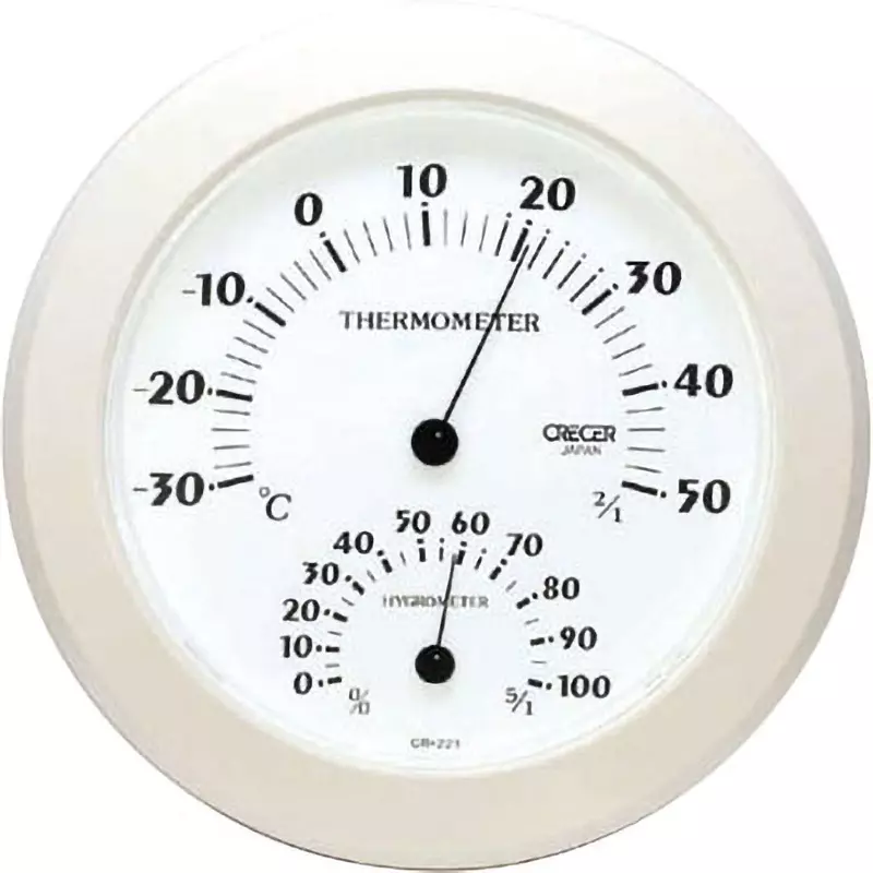 CRECER Thermo-Hygrometer -30 to 50 ℃ Temperature Measurement Range, CR-221W