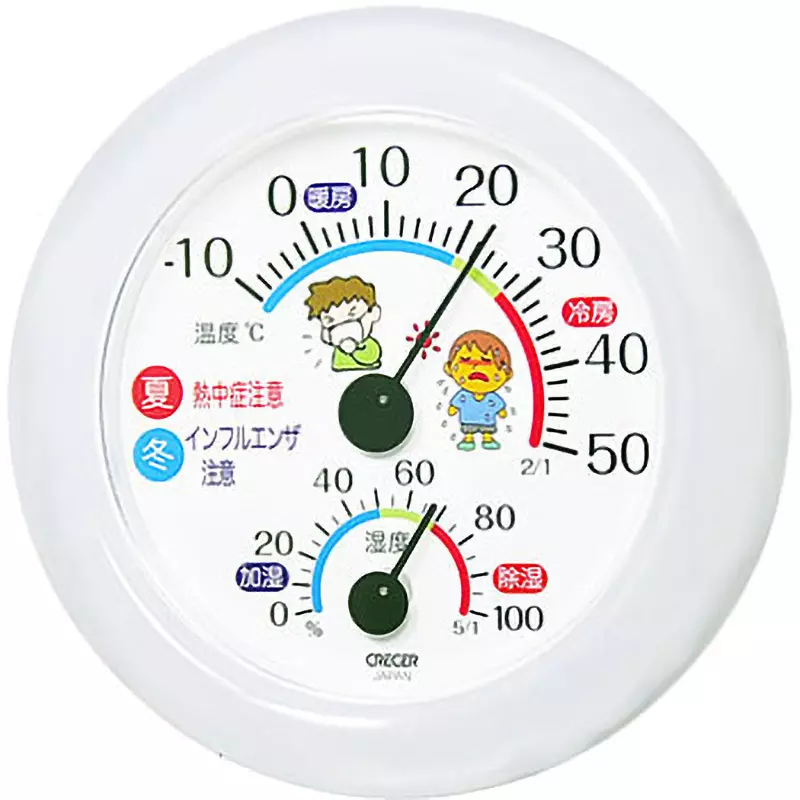 CRECER Thermo-Hygrometer -10 to 50 ℃ Temperature Measurement Range, TR-103W