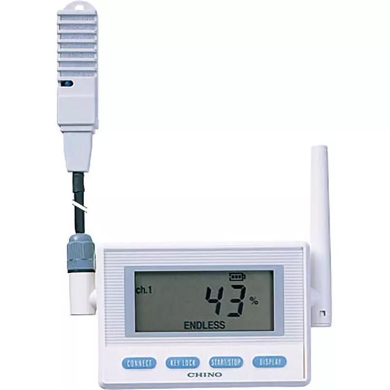 CHINO Thermo-Hygrometer 2 AA alkaline batteries (included) Power Supply (Container) IP64 Protection Class -20.0, MD8002-100