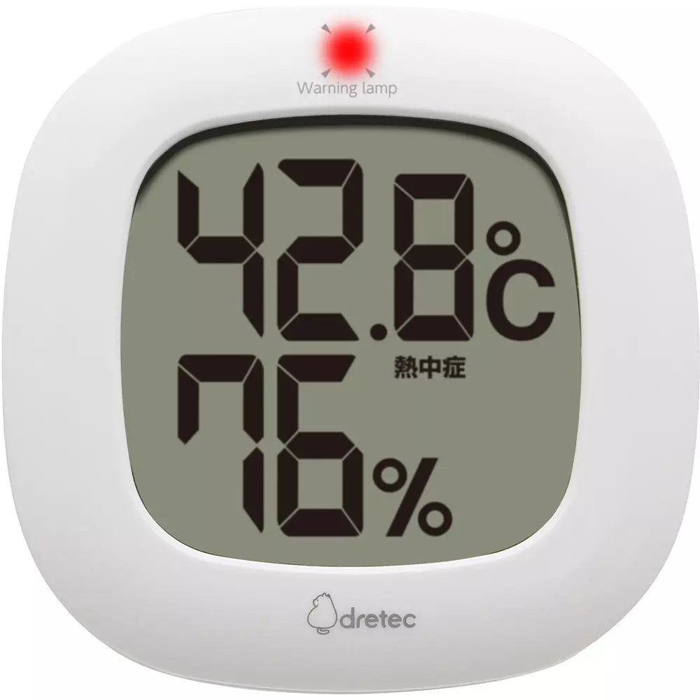 DRETEC Digital Thermo-Hygrometer AAA battery Power Supply 1 year Warranty Type 67 x67 mm LCD size, O-423WT