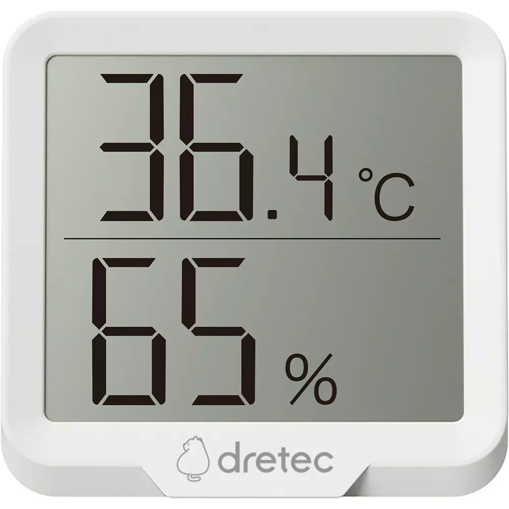 DRETEC Digital Thermometer And Hygrometer [Temperature] 0.0 to 40.0℃: ±1℃, -10.0 to -0.1℃, 40.1 to 50.0℃: ±2℃, O-454WT
