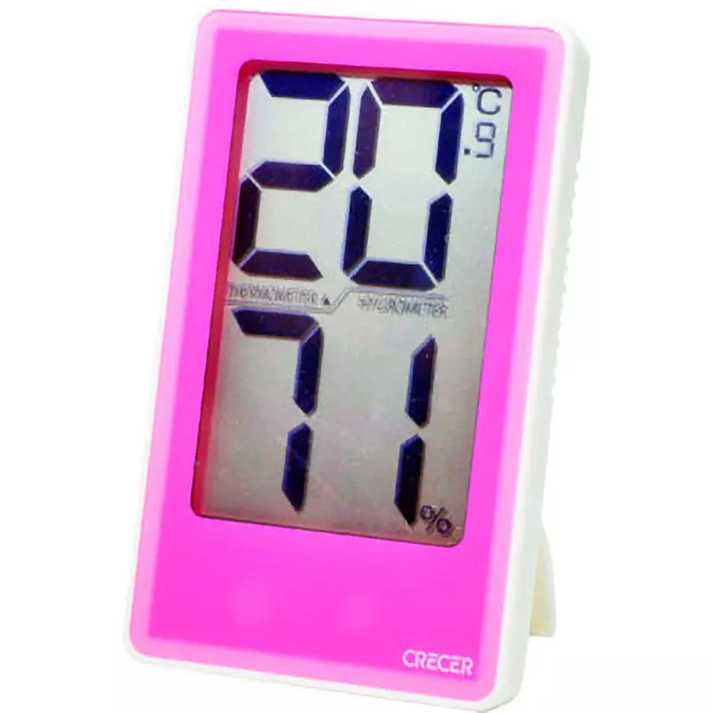 CRECER Digital Thermo-Hygrometer -9.9 to 50 ℃ Temperature Measurement Range, CR-2000P