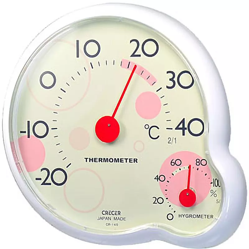 CRECER Thermo-Hygrometer -20 to 40 ℃ Temperature Measurement Range, CR-140Y
