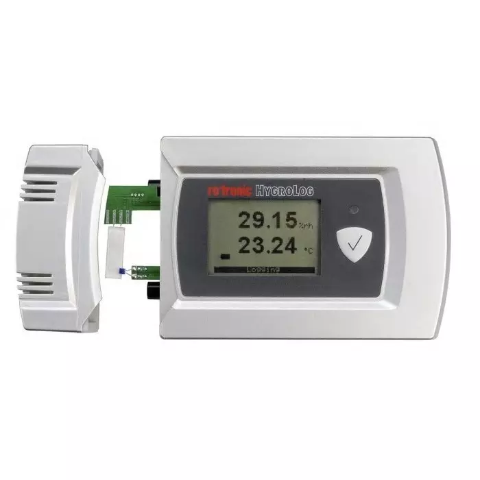 Rotronic Digital Hygrometer ±1.3 %RH Accuracy +60°C Max100%RH Max, HL-20D-SET