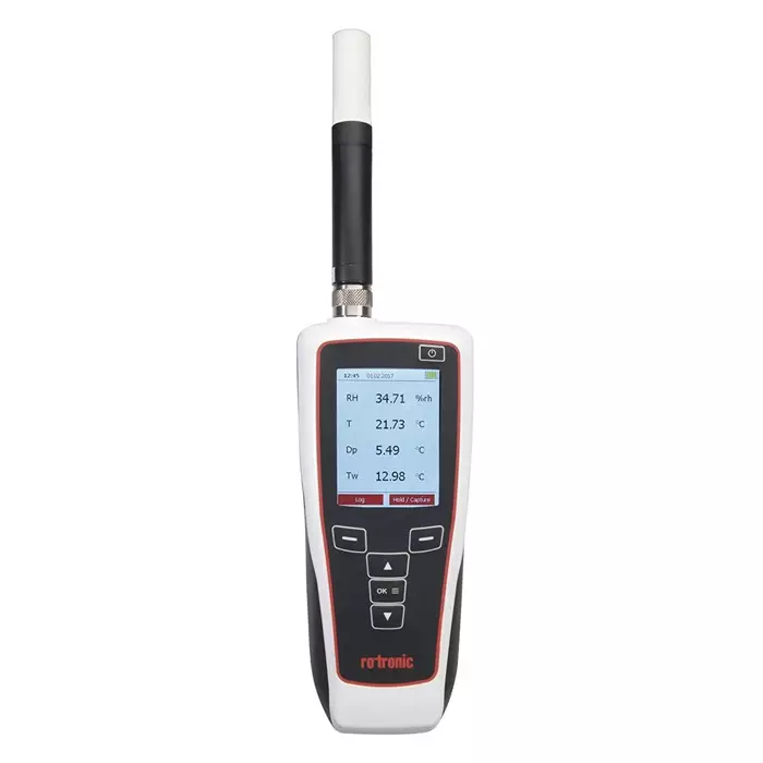 Rotronic Hygropalm Handheld Hygrometer ±0.8 %RH Accuracy +200°C Max 100%RH Max, HP32